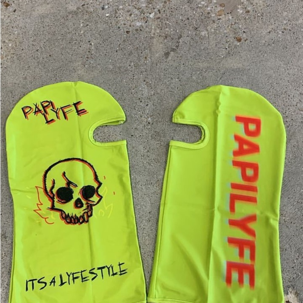 PAPILYFE Neon Yellow Balaclava